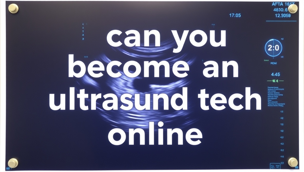 can you become an ultrasound tech online