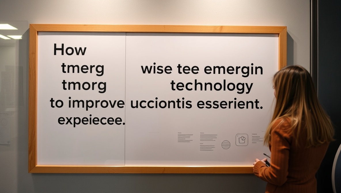 how can we use emerging technology to improve customers experience