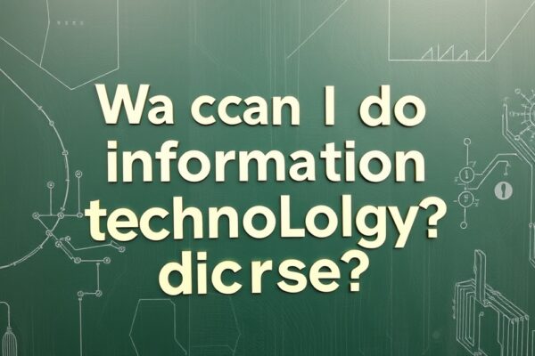 what can i do with an information technology degree