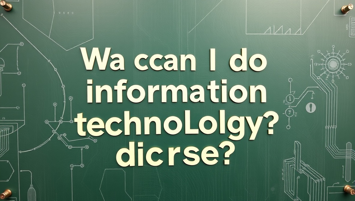 what can i do with an information technology degree